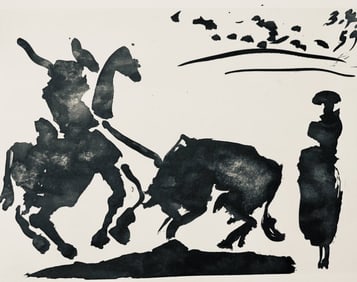Pablo Picasso, Composition (Bloch 1276; Czwiklitzer 23), Toros y Toreros, Limited Edition Lithograph
