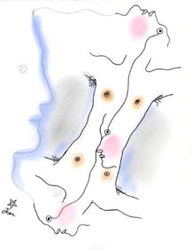 Jean Cocteau, Composition, Le Livre Blanc, Limited Edition Lithograph