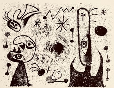 Joan Miró, Composition, The Prints of Joan Miro, Limited Edition Etching
