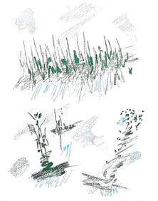 André Masson, Composition, Poèmes insoumis, Limited Edition Lithograph