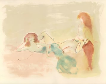 Léonor Fini, Composition, Parallèlement, Limited Edition Lithograph