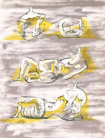 Henry Moore, Three Reclining Figures (Cramer 180), XXe siècle, Limited Edition Lithograph