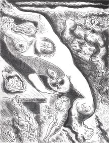 André Masson, Composition (Cramer 99), Le Septieme Chant, Limited Edition Engraving