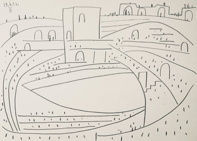 Pablo Picasso, Composition (Bloch 1276; Czwiklitzer 23), Toros y Toreros, Limited Edition Lithograph