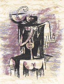 Wifredo Lam ???, Composition, XXe siècle, Limited Edition Lithograph