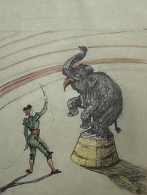 Henri de Toulouse-Lautrec, Performing Elephant, Henri de Toulouse-Lautrec, At the Circus, Limited