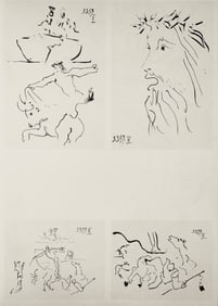 Pablo Picasso, Composition (Bloch 1276; Czwiklitzer 23), Toros y Toreros, Limited Edition Lithograph