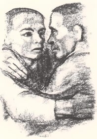 Käthe Kollwitz, Brotherhood (Verbrüderung), Limited Edition Lithograph