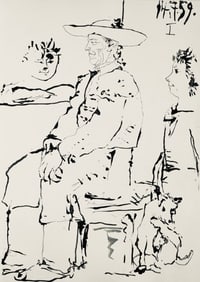 Pablo Picasso, Composition (Bloch 1276; Czwiklitzer 23), Toros y Toreros, Limited Edition Lithograph