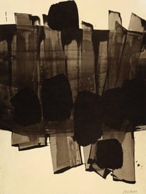 Pierre Soulages, Composition, Pierre Soulages, Peintres d'aujourd'hui, Limited Edition Lithograph