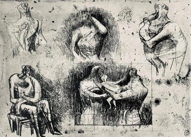 Henry Moore, Drawing for Sculpture, The Drawings of Henry Moore, Limited Edition Lithograph