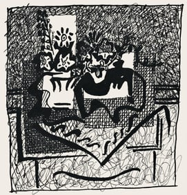 Pablo Picasso, Composition (Monod 10485), Hélène chez Archive de Illustrations de Pablo