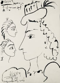 Pablo Picasso, Composition (Bloch 1276; Czwiklitzer 23), Toros y Toreros, Limited Edition Lithograph
