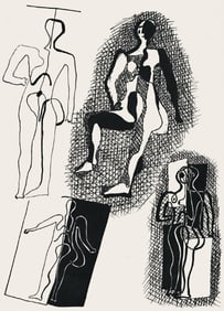 Pablo Picasso, Composition (Monod 10485), Hélène chez Archive de Illustrations de Pablo
