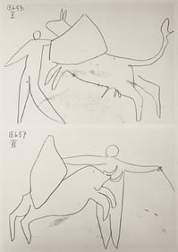 Pablo Picasso, Composition (Bloch 1276; Czwiklitzer 23), Toros y Toreros, Limited Edition Lithograph