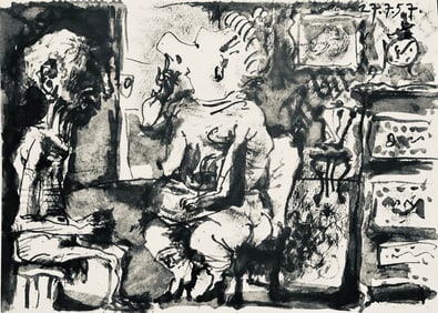 Pablo Picasso, Composition (Bloch 1276; Czwiklitzer 23), Toros y Toreros, Limited Edition Lithograph