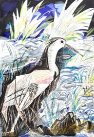 Henri de Waroquier, Héron au bord de la riviè, Vingt fables de La fontaine, Limited