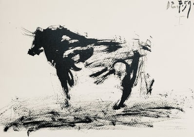 Pablo Picasso, Composition (Bloch 1276; Czwiklitzer 23), Toros y Toreros, Limited Edition Lithograph