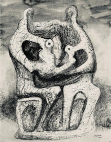 Henry Moore, Family Group, The Drawings of Henry Moore, Limited Edition Lithograph