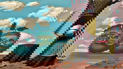 René Magritte, Il y a sur le Rivage de la Mer Deux Pommes Visiteuses, Les Enfants Trouvés