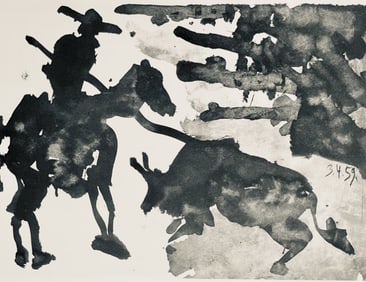 Pablo Picasso, Composition (Bloch 1276; Czwiklitzer 23), Toros y Toreros, Limited Edition Lithograph