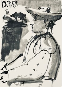 Pablo Picasso, Composition (Bloch 1276; Czwiklitzer 23), Toros y Toreros, Limited Edition Lithograph