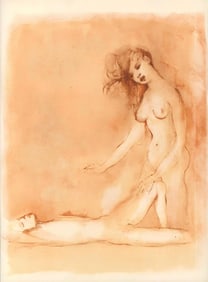 Léonor Fini, Composition, Parallèlement, Limited Edition Lithograph