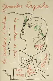 Jean Cocteau, Composition, Sous le Manteau de Feu, Limited Edition Lithograph