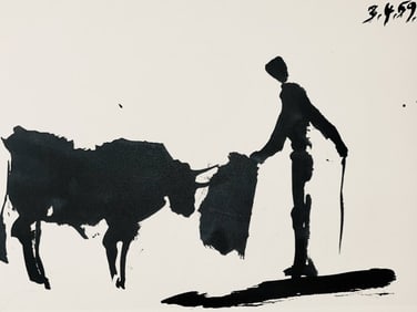 Pablo Picasso, Composition (Bloch 1276; Czwiklitzer 23), Toros y Toreros, Limited Edition Lithograph