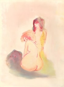 Léonor Fini, Composition, Parallèlement, Limited Edition Lithograph