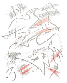André Masson, Composition, Poèmes insoumis, Limited Edition Lithograph