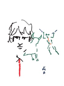 Jean Cocteau, Composition, Taureaux, Limited Edition Lithograph