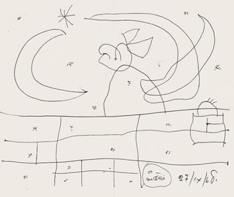 Joan Miró, Composition (Mourlot 872-881; Cramer 164), El tapís de Tarragona, Limited