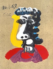 Pablo Picasso, Composition (Orozco 207-261), Vingt-Neuf Portraits Imaginaires, Limited Edition