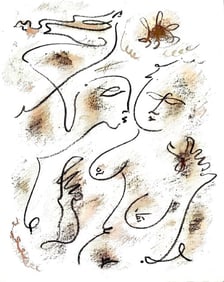 André Masson, Composition, Poèmes insoumis, Limited Edition Lithograph