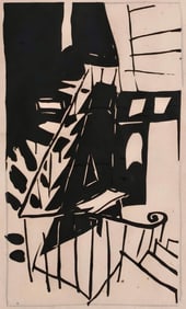 Jean Pougny, Composition, Pougny, dix linogravures originales, 1914-1920, Limited Edition Linocut