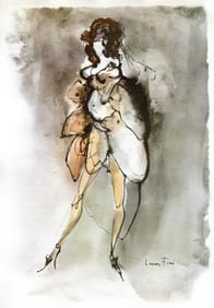 Léonor Fini, Composition, Histoire d'O, Limited Edition Lithograph