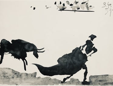 Pablo Picasso, Composition (Bloch 1276; Czwiklitzer 23), Toros y Toreros, Limited Edition Lithograph