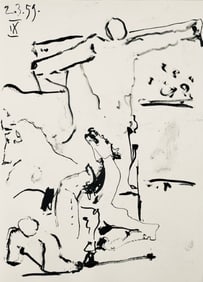 Pablo Picasso, Composition (Bloch 1276; Czwiklitzer 23), Toros y Toreros, Limited Edition Lithograph