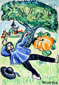 François Desnoyer, Le gland et la citrouille, Vingt fables de La fontaine, Limited Edition