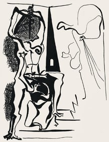 Pablo Picasso, Composition (Monod 10485), Hélène chez Archive de Illustrations de Pablo
