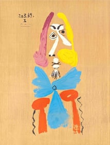 Pablo Picasso, Composition (Orozco 207-261), Vingt-Neuf Portraits Imaginaires, Limited Edition