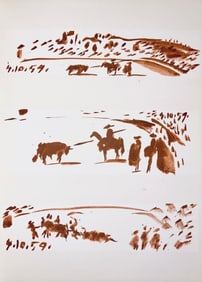 Pablo Picasso, Composition (Bloch 1276; Czwiklitzer 23), Toros y Toreros, Limited Edition Lithograph