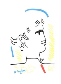 Jean Cocteau, Composition, Taureaux, Limited Edition Lithograph