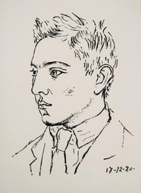 Pablo Picasso, Composition (Bloch 38; Cramer 13), Les Joues en feu, poèmes, Limited Edition