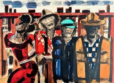 Marcel Gromaire, Composition, Éloge de Gromaire, Limited Edition Lithograph