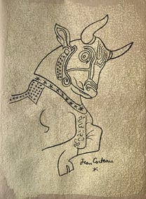 Jean Cocteau, Composition, Taureaux, Limited Edition Lithograph