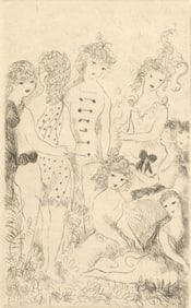 Marie Laurencin, La Ronde, Dix filles dans un pré, Limited Edition Etching