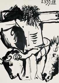 Pablo Picasso, Composition (Bloch 1276; Czwiklitzer 23), Toros y Toreros, Limited Edition Lithograph