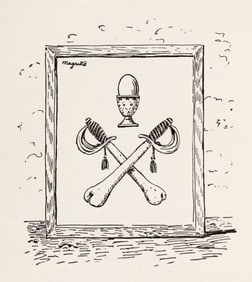 René Magritte, Composition, Dix dessins de René Magritte, Limited Edition Lithograph